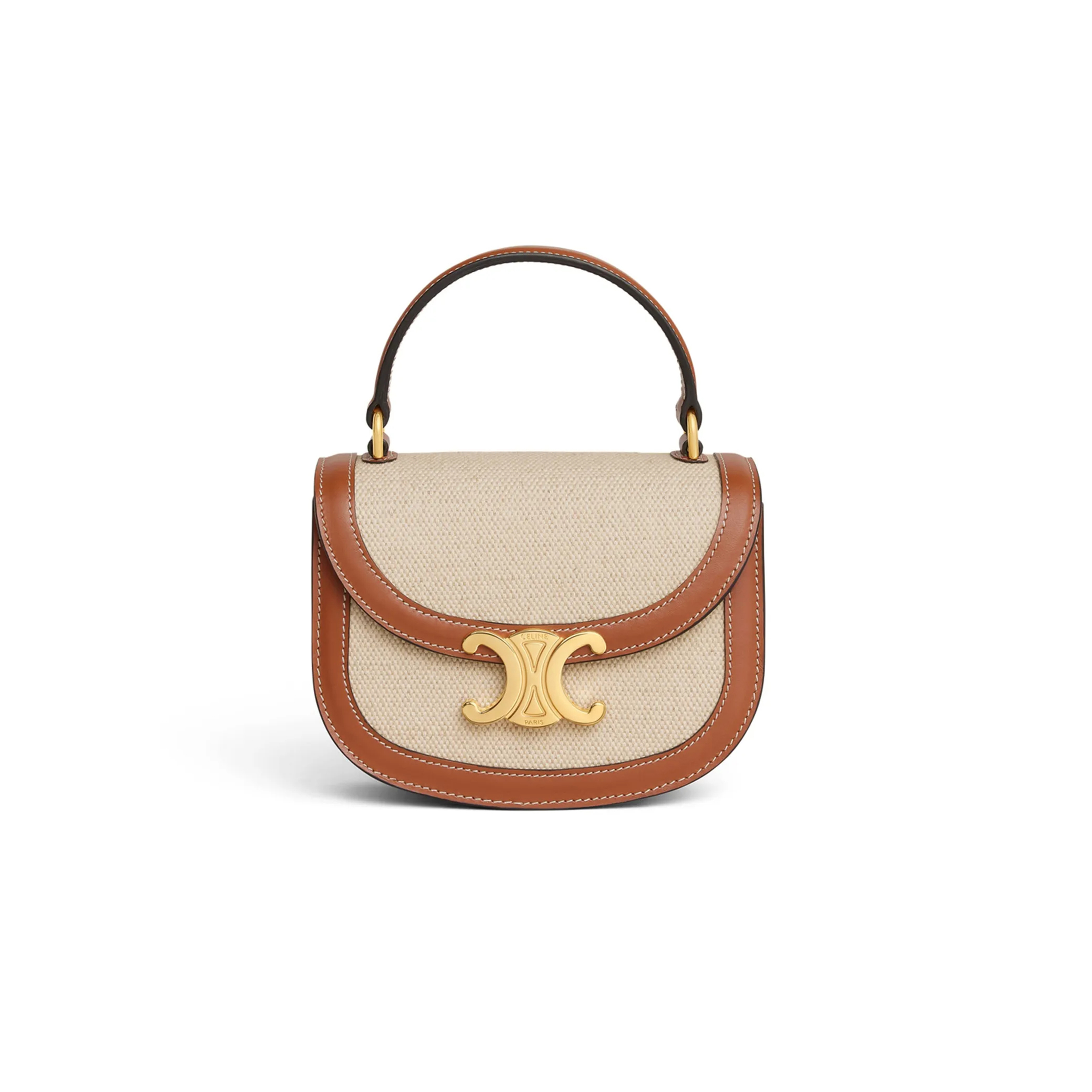 CELIN MINI BESACE CLEA IN FABRIC AND COWHIDE 10K502FA3.02NT (15.5*11.5*5cm)